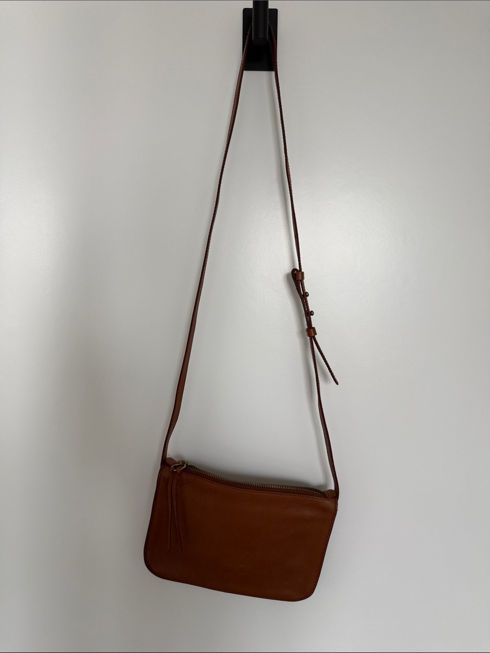 Madewell Brown Leather Crossbody with Adjustable Strap